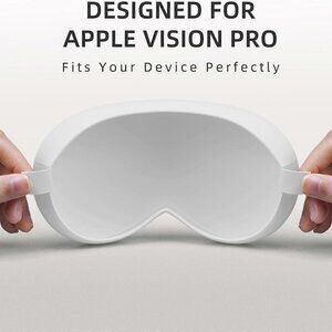 Designed for Apple Vision Pro Case White Silicone Pro VR Headset Case